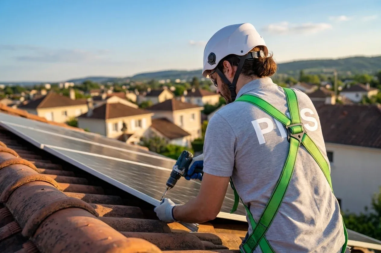 Installation de panneaux solaires en toiture à Juvignac